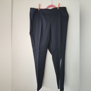 Men's Black Textured Pants, Size 20W, Cato